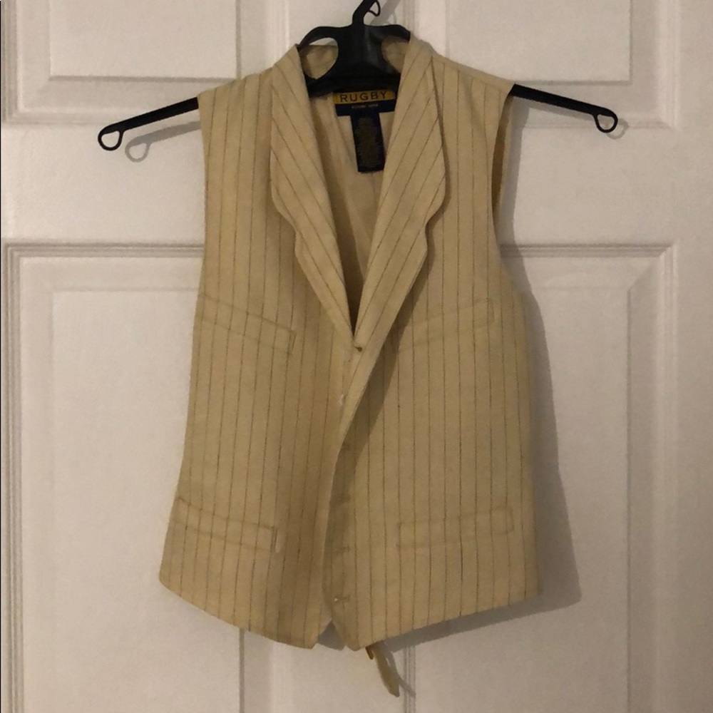 Pinstriped rugby vest